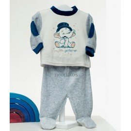 Pijama bebé niño dos piezas Elefante