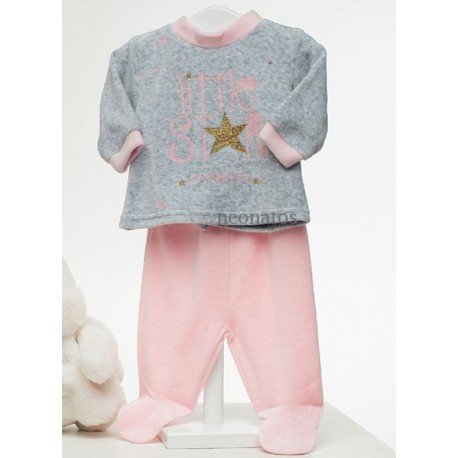 Pijama bebé niña Star