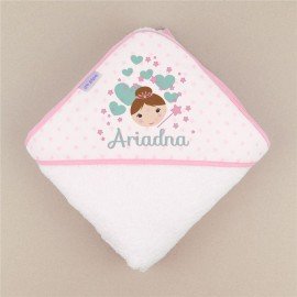 Capa de baño bebé Hada personalizada